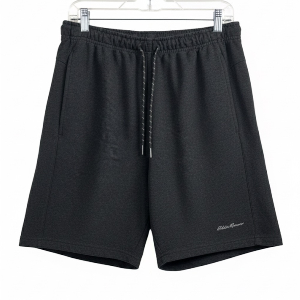 Eddie Bauer Charcoal Gray Performance Shorts with Logo Waistband